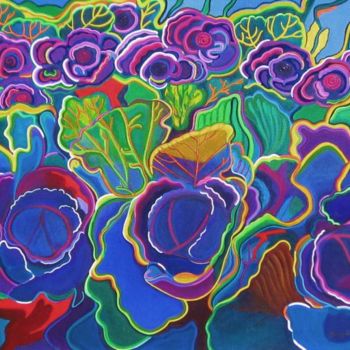 Ζωγραφική με τίτλο "Yuma Cabbages, anot…" από Drapala Gallery, Αυθεντικά έργα τέχνης
