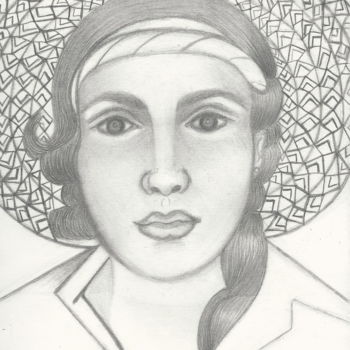 Drawing titled "big-hat-yfw-001.jpg" by Drapala Gallery, Original Artwork