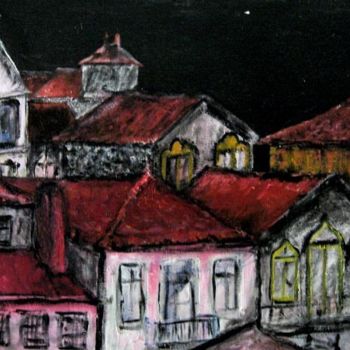 Painting titled "Vielas da Cidade" by Senapduarte, Original Artwork