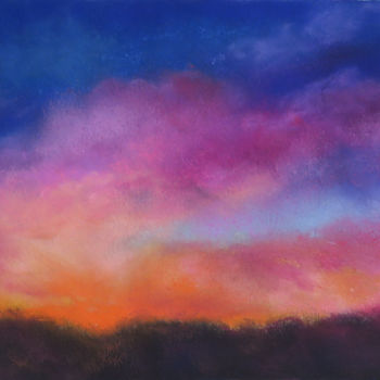 Peinture intitulée "Dreamy Sky" par Vicki Van Vynckt, Œuvre d'art originale, Pastel