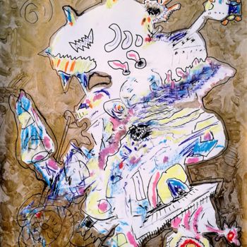 Painting titled "ELOHIM GF 2*63. 50C…" by Pearse James Gilmore, Original Artwork