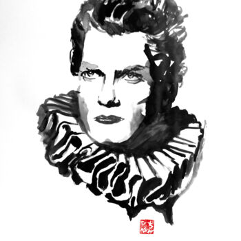 Disegno intitolato "jean marais" da Péchane, Opera d'arte originale, Inchiostro