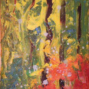 Картина под названием "Точка зрения" - Olga Pecherskaia, Подлинное произведение искусства, Акрил Установлен на Деревянная ра…