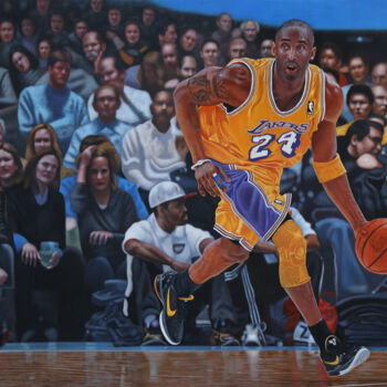 绘画 标题为“Kobe Bryant Lakers” 由Peda Radovanovic, 原创艺术品, 油