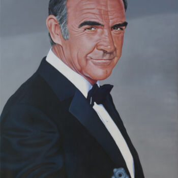 Peinture intitulée "James Bond 007" par Peda Radovanovic, Œuvre d'art originale, Huile