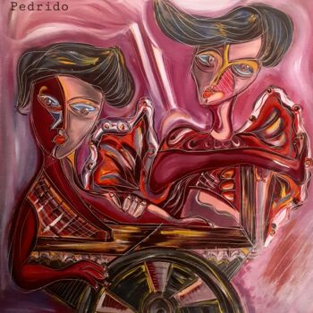 Pittura intitolato "Rosa" da Jorge Alejandro Pedrido, Opera d'arte originale, Olio
