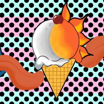 数字艺术 标题为“Ice cream” 由Pedro Américo L., 原创艺术品, 数字油画