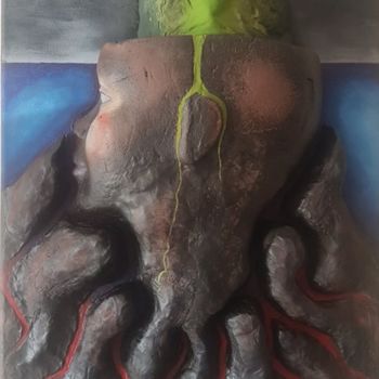 Painting titled "Origens" by Pedro Andrade, Original Artwork, Acrylic