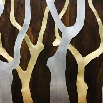 Escultura intitulada "fractal tree" por Pedro Cordeiro, Obras de arte originais, Metais