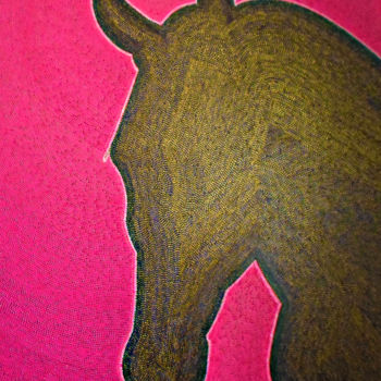 Peinture intitulée "STALLION" par Casas  D`Liz, Œuvre d'art originale, Acrylique