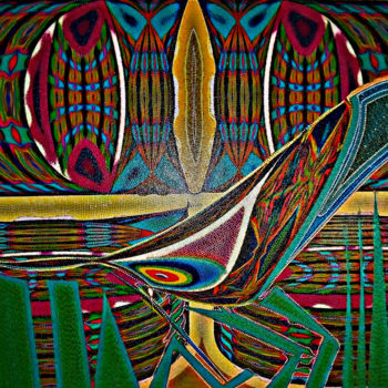 Картина под названием "" FREE BIRD "" - Casas  D`Liz, Подлинное произведение искусства, Акрил