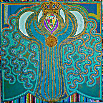 Schilderij getiteld "KING GROVE" door Casas  D`Liz, Origineel Kunstwerk, Acryl