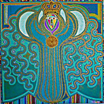 Malerei mit dem Titel "KING GROVE" von Casas  D`Liz, Original-Kunstwerk, Acryl