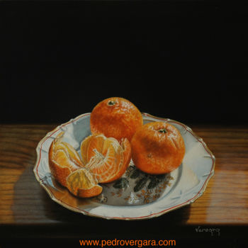 Peinture intitulée "mandarinas-i-web.jpg" par Vergara, Œuvre d'art originale, Huile