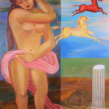 Peinture intitulée "ECCE HOMO" par Pedro De Leon, Œuvre d'art originale, Acrylique