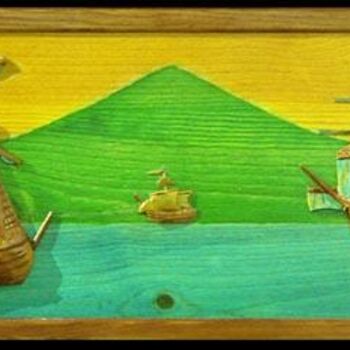 Γλυπτική με τίτλο "Isla verde" από Pedro Alberto Galindo Chagín, Αυθεντικά έργα τέχνης