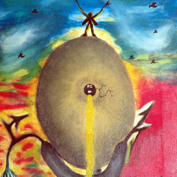 Pintura intitulada "Ovo.jpg" por Pedro Ildo, Obras de arte originais, Óleo