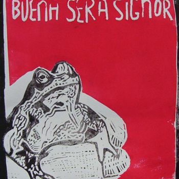 Painting titled "bueno sera signor" by Burgeik Peeter, Original Artwork, Other