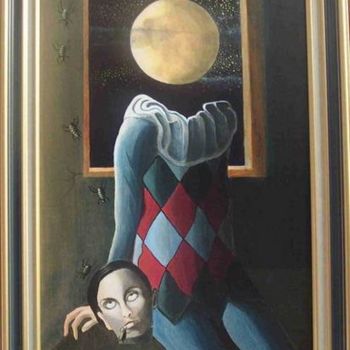 Peinture intitulée "arlequin" par Jean;Jacques Mazzella, Œuvre d'art originale, Huile