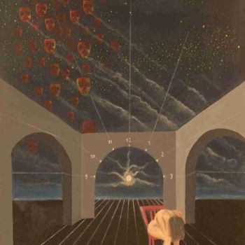 Peinture intitulée "cauchemars" par Jean;Jacques Mazzella, Œuvre d'art originale, Huile