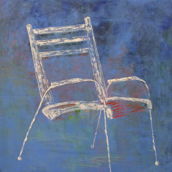 Malerei mit dem Titel "LA CHAISE / ARMCHAIR" von Muryel Tomme, Original-Kunstwerk, Acryl