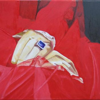 Peinture intitulée "196 le rouge est mis" par Bernard Ledoyen, Œuvre d'art originale, Autre