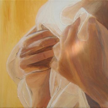 Картина под названием "mes mains" - Bernard Ledoyen, Подлинное произведение искусства, Масло
