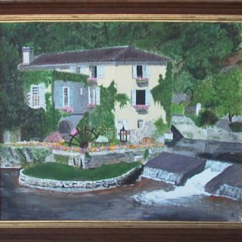 Картина под названием "41-moulin-de-branto…" - Bernard Ledoyen, Подлинное произведение искусства, Масло