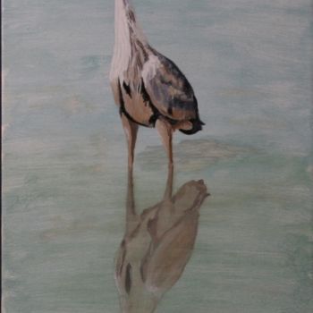 Malerei mit dem Titel "70-heron.jpg" von Bernard Ledoyen, Original-Kunstwerk, Öl