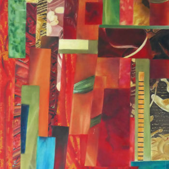 Pittura intitolato "mélimélo de couleur…" da Jade, Opera d'arte originale, Olio
