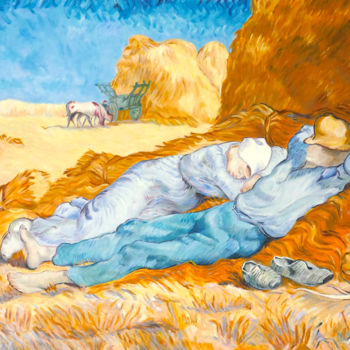 Malerei mit dem Titel "D'après Cézanne" von Jade, Original-Kunstwerk, Öl