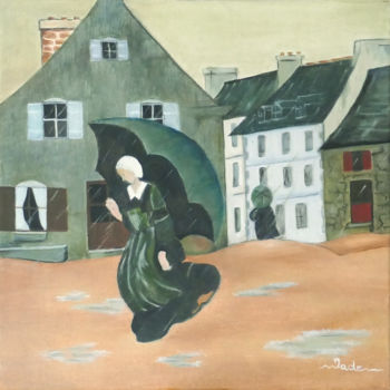Картина под названием "D'après Sérusier" - Jade, Подлинное произведение искусства, Масло