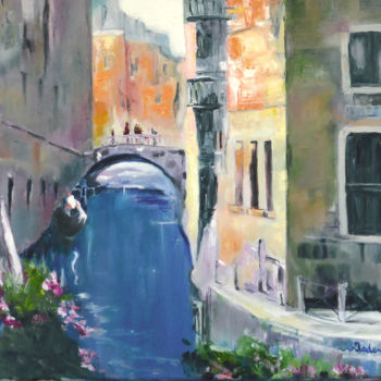 Painting titled "Venise" by Jade, Original Artwork, Oil