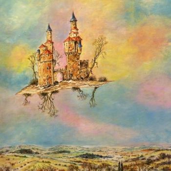 Painting titled "Le Voyage de Claudi…" by Galerie Peinture  Arts De Lyon, Original Artwork, Acrylic Mounted on Wood Stretche…