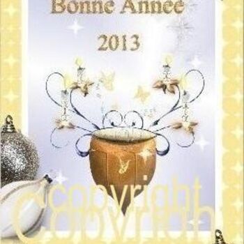 Digital Arts titled "Bonne année" by Lucie Ross, Original Artwork