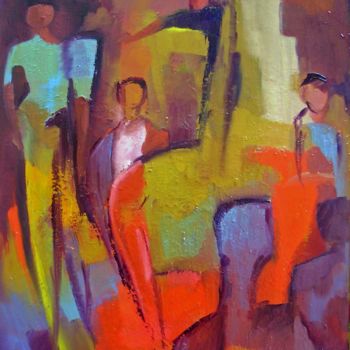 Painting titled "danse.jpg" by Maxemile, Original Artwork, Oil