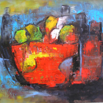 Painting titled "nature-morte3.jpg" by Maxemile, Original Artwork, Oil