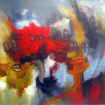 Schilderij getiteld "fantasmagorie.jpg" door Maxemile, Origineel Kunstwerk, Acryl