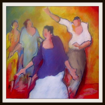 Painting titled "danseur-euphorique.…" by Maxemile, Original Artwork, Oil