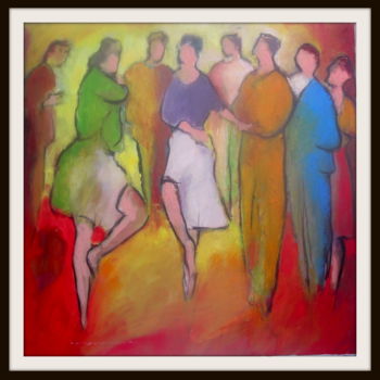 Peinture intitulée "danseuses.jpg" par Maxemile, Œuvre d'art originale, Huile
