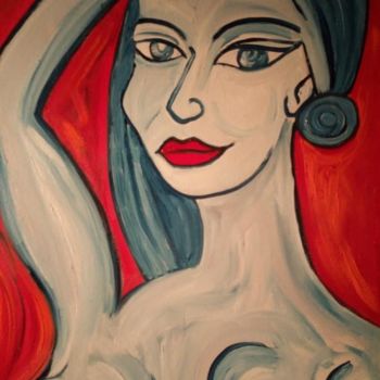 Painting titled "l'éveil de la femme…" by Vanessa Sauvage, Original Artwork