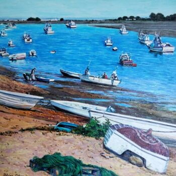 Pintura titulada "Punta Umbría" por Peláez Ochoa, Obra de arte original, Oleo