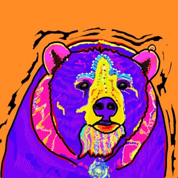 "Bear" başlıklı Dijital Sanat Pelin Gürses tarafından, Orijinal sanat, 2D Dijital Çalışma