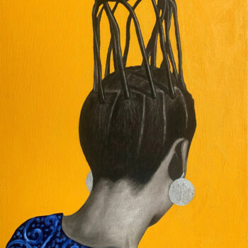 Peinture intitulée "EWA Vi" par Pelumi Fasasi, Œuvre d'art originale, Acrylique