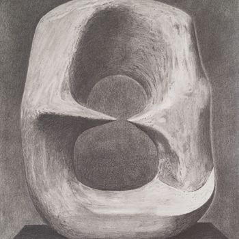 Dessin intitulée "Oval with points, H…" par Moa Dessins, Œuvre d'art originale