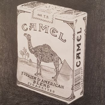 Drawing titled "Camel.... paquet so…" by Moa Dessins, Original Artwork
