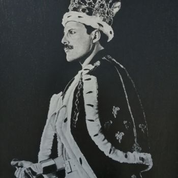 Drawing titled "The King..." by Moa Dessins, Original Artwork