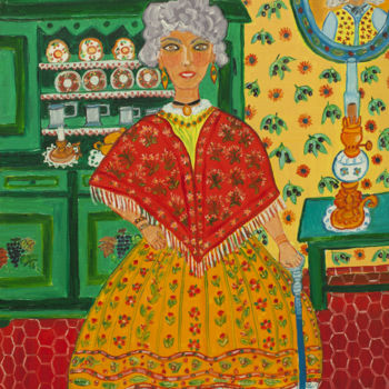 제목이 "Martine Dubois"인 미술작품 Pénélope Likos로, 원작, 아크릴