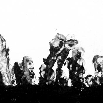 绘画 标题为“石非石之二•万象” 由Pengbo Wu, 原创艺术品, 油