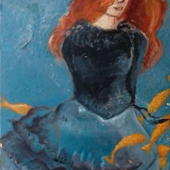 Peinture intitulée "Sirène" par Atelier Pauline Pennanguer, Œuvre d'art originale